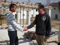 Andrea e Massimo nel cantiere